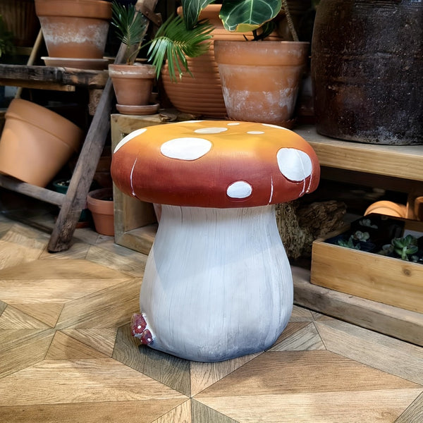 English Elm 14" Pineapple Resin Stool Sculpted Tropical Accent for Patio Balcony or Living Room W5709P460838