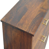 English Elm Solid Wood Agra Bedside