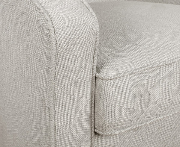 OSP Home Furnishings Danica Swivel Chair Grey Zig-Zag