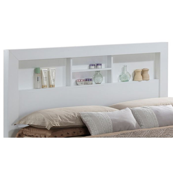 English Elm Elegant King-Sized Bed Frame - Timeless White Finish, Durable Design For Modern & Classic Bedrooms B078S00266