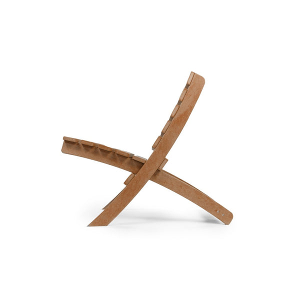 English Elm Grandcourt Recycled Hdpe Outdoor Folding Chair with Marine Grade Hardware for Patio Use Teak B2745P409669