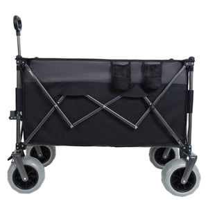English Elm 9" Balloon Wheel Folding Wagon Heavy Duty 480lb All Terrain Oxford Fabric Cart W2932P317113