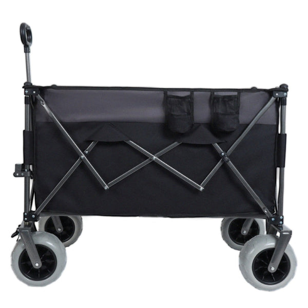 English Elm 9" Balloon Wheel Folding Wagon Heavy Duty 480lb All Terrain Oxford Fabric Cart W2932P317113