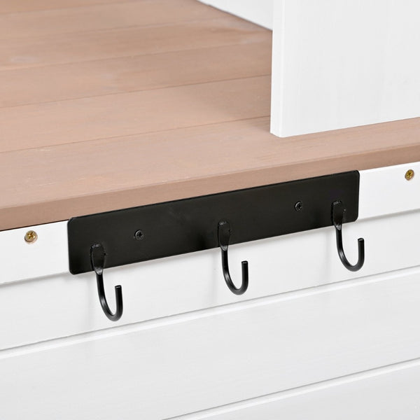 English Elm Topmax 65.7'' Tall Potting Bench With Hutch, Ergonomic Workstation & Ample Storage N717P229024K-GIGA