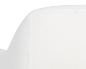 Sunpan Jaime Lounge Chair - Elegant Upholstered Seating with Gold Stainless Steel Base for Stylish Spaces Fior Vanilla