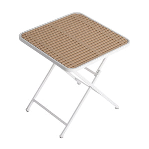English Elm 2-Pack Modern Lounge Chairs with 55" Long Table – All-Weather PP & Metal, UV-Resistant, Ergonomic Comfort Earthy Yellow,khaki,White W3450S00014