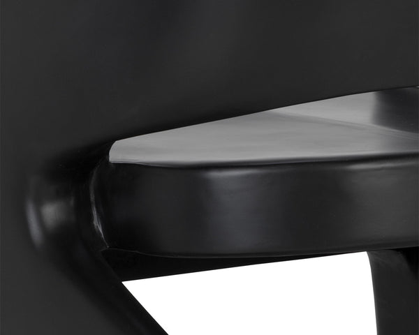 Sunpan Cura Lounge Chair – Stunning Concrete Design with Architecturally Inspired Curves for Indoors & Outdoors