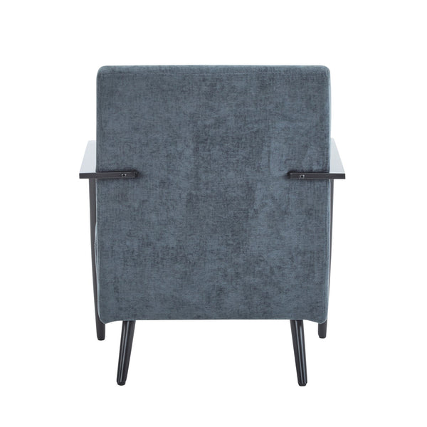 English Elm Christopher Knight Home® - [Set of 2] Modern Lounge Chair with Polyester Upholstery and Metal Frame for Compact Living Spaces Blue Gray N767P236501G_2