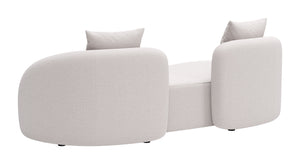 Sunny Isles Loveseat Beige 704019 Zuo Modern