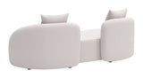 Sunny Isles Loveseat Beige 704019 Zuo Modern