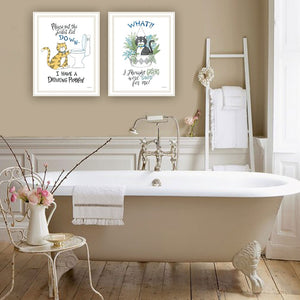 English Elm Trendy Decor 4u Humorous Two Piece Framed Wall Art Set for Home Bar or Bedroom B067P256631