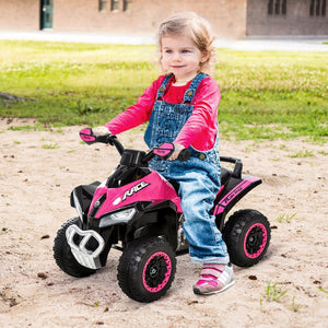 English Elm Aosom Toddler Foot Powered Ride on Atv Toy with Led Lights and Built in Music W2225P217968