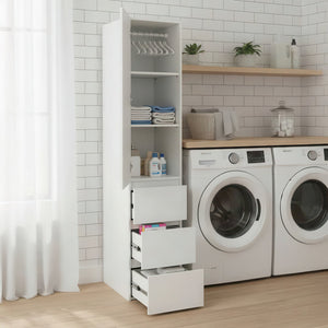 English Elm Elise Modular Wood Closet System with Mirror in White — Durable Melamine Build, Ample Storage, Easy Assembly B040S00123