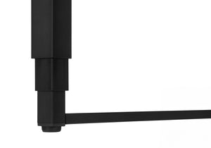 English Elm Computer Desk - Adjustable Height Standing Workstation, Modern Beige Laminate & Black Metal Frame B2710P219894