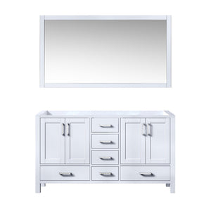 English Elm White Double Bath Vanity With 58" Mirror - Elegant Design, Ample Storage & Ready-To-Install Style B2731S00514-GIGA