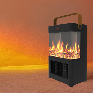 English Elm Electric Fireplace Heater with 3d Led Flame Effect 1500w Portable Indoor Warmth W2710P223281