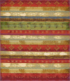 Unique Loom Outdoor Modern Traditional Machine Made Geometric Rug Multi, Gold/Ivory/Light Blue/Red/Orange 10' 0" x 12' 2"