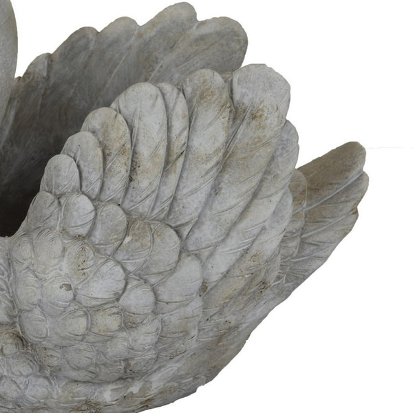 English Elm Lyna Glossy Ceramic Planter Set Speckled Glaze Rounded Form for Indoor Shelves B056P416937