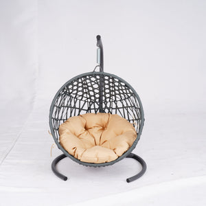 English Elm Cat Swing Bed With Stand & Cushion - Cozy Egg Chair For Cats & Small Pets, Stylish Indoor Retreat W2500P283886