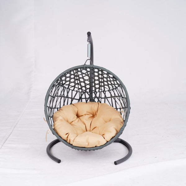 English Elm Cat Swing Bed With Stand & Cushion - Cozy Egg Chair For Cats & Small Pets, Stylish Indoor Retreat W2500P283886