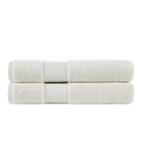 Madison Park Signature Casual 100% Cotton Bath Sheet 2 Piece Set MPS73-531 White