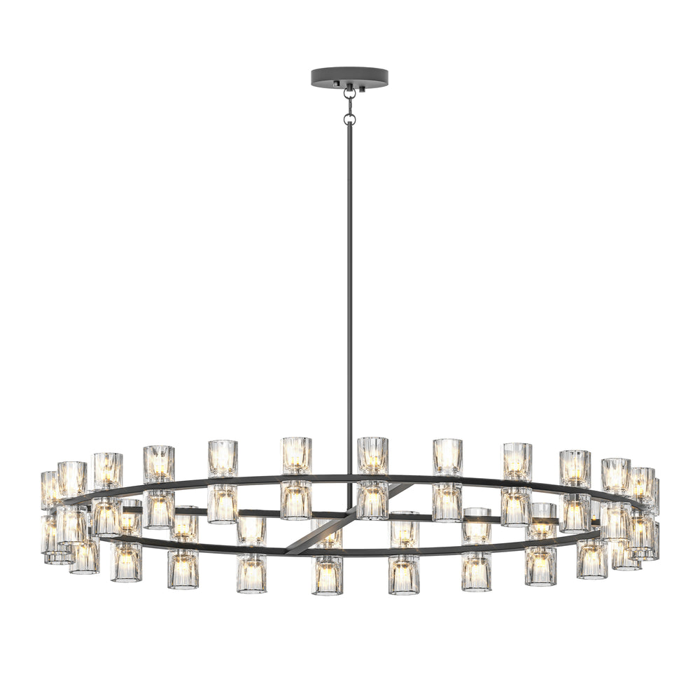 English Elm (L005030-D48-P48B/W1340P310779)48" Modern Luxury Crystal Chandelier For Dining & Living Room - Bulbs Included! W1340P310779
