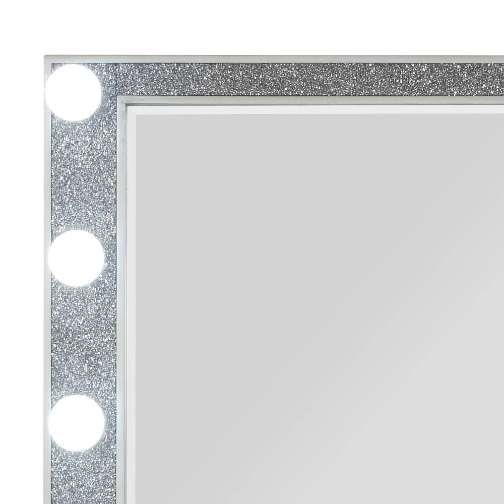 English Elm Sliverfluff Mirrored Frame with Champagne Finish Accent, Modern 31"x33" Wall Mirror with Acrylic Shine and Durable Wood Construction Champagne 43 L x 37 W x 5 H B2726P271966