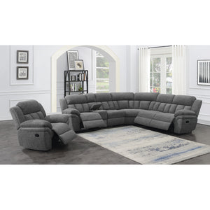 English Elm Pannen Charcoal Upholstered Glider Recliner with Soft-Cushioned Arms, Smooth Glide & Wrapped Coils Comfort B062P328608