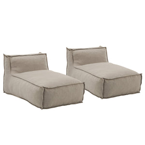 English Elm Christopher Knight Home® - Ramona Outdoor Bean Bag Lounge Chairs Set Of 2 - Weather-Resistant, Eco-Friendly Comfort For All N775P265560B-S2