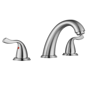 English Elm Bathroom Widespread Faucet Matte Black Dual Handle with Swivel Spout Supply Lines B2724P501228