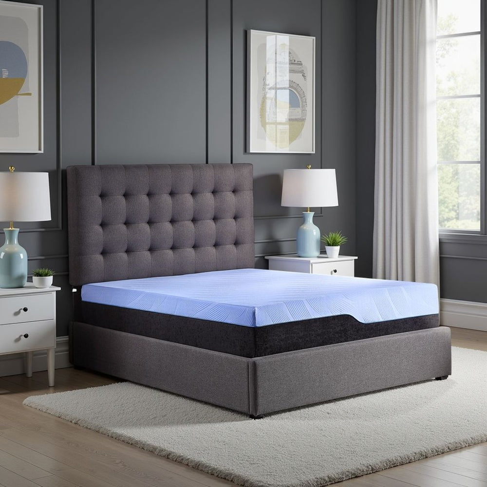 English Elm Refresh 12 Inch Hybrid Latex Coil Mattress with Copper Foam Cooling Cal King B210P286882