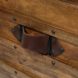 Christopher Knight Home® - Noble House - Wagner Handcrafted Boho Wood Storage Trunk with Latches