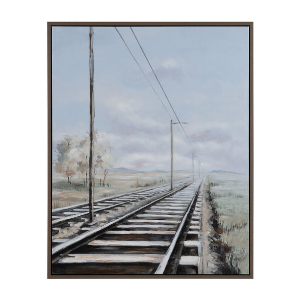 Crestview Collection Rails Away - Elegant Wall Decor By Crestview - Unique China Art Piece For Stylish Home Interiors   Cvtop3544