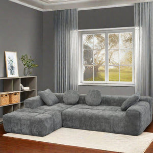 English Elm Modern Chenille Tufted Sleeper Sofa with Usb Port and Storage for Guest Rooms W1183S00009