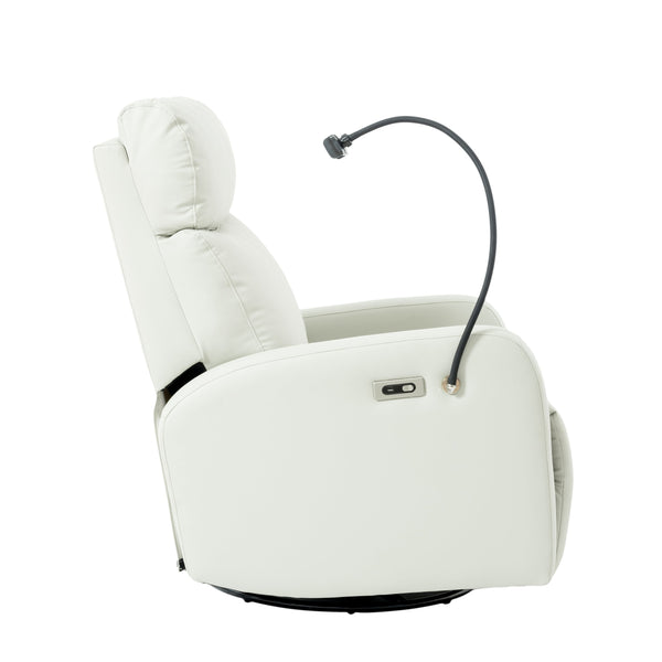 English Elm 270° Power Swivel Rocker Recliner Chair - Electric Glider With Usb Ports For Ultimate Comfort & Style W1028S00028