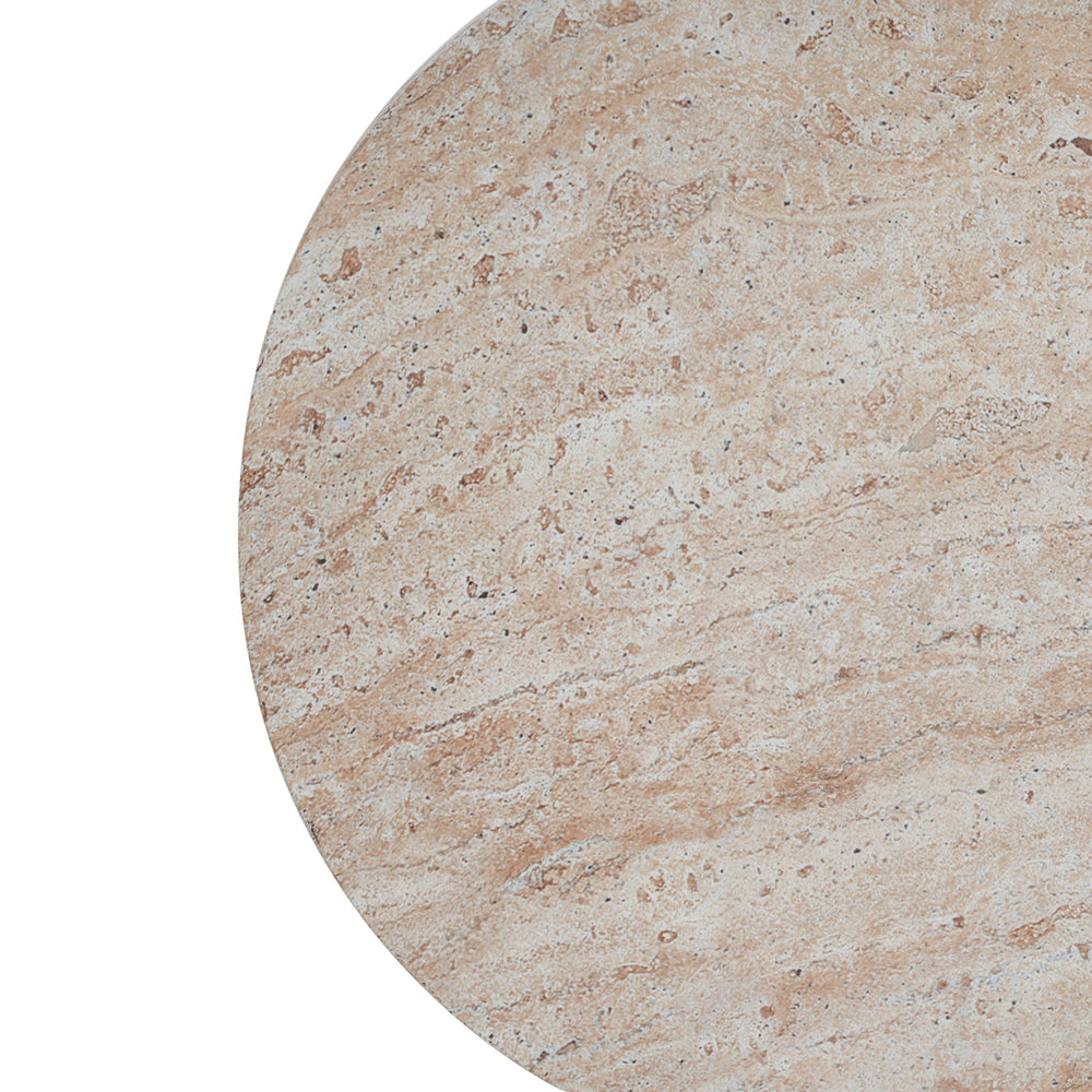 English Elm Christopher Knight Home® - Outdoor/Indoor Lightweight Concrete Side Table - Versatile Beige Travertine Accent For Any Space N773P253794Z