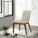 English Elm Ashcroft Furniture - Elmwood Beige Fabric Dining Chair (Set Of 2)