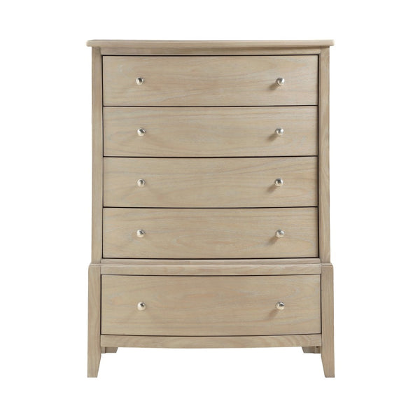 English Elm Classic Farmhouse Five Drawer Chest Solid Wood Beige Bedroom Storage Furniture B011P435299