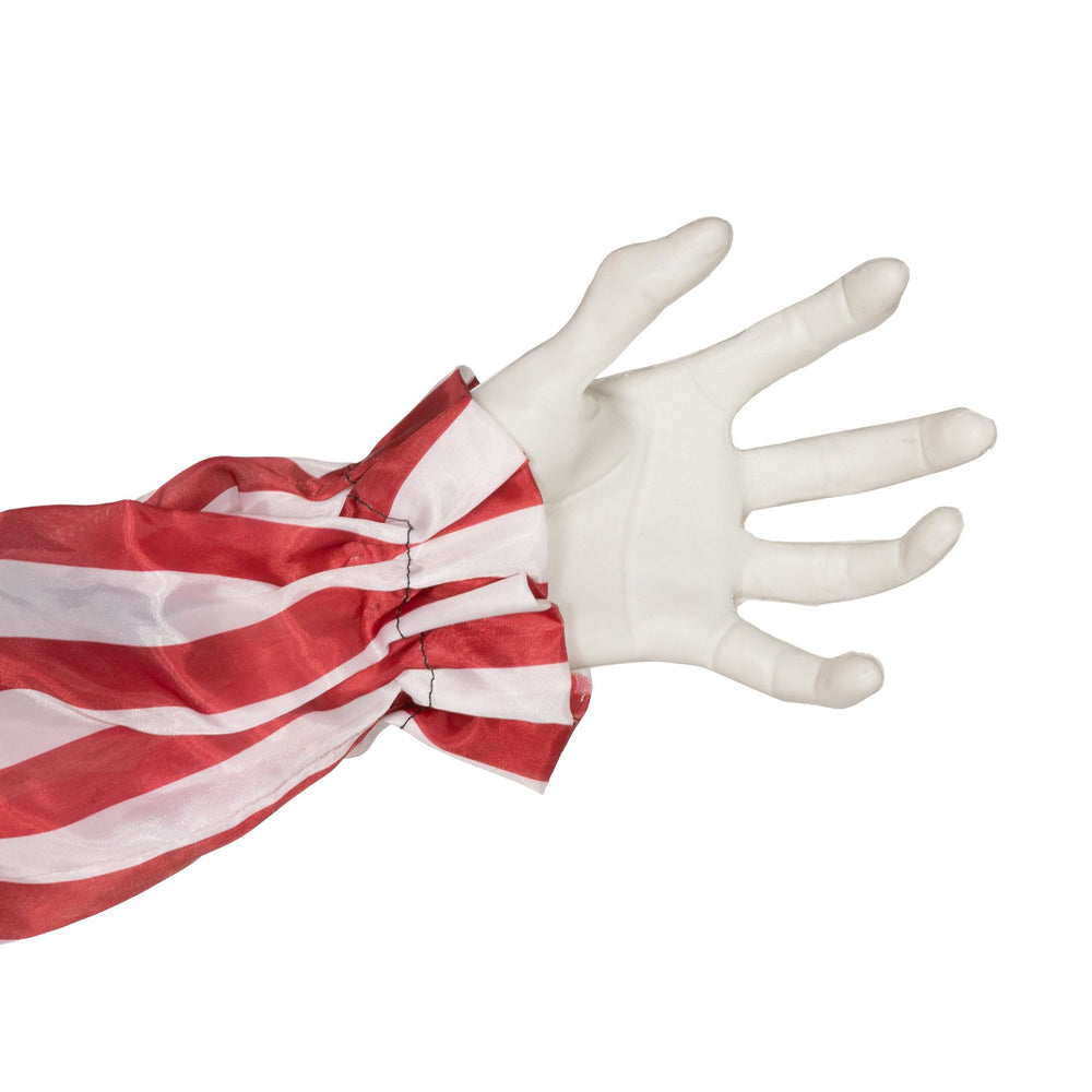 English Elm Homcom 6' Life-Size Scary Hanging Clown Prop With Light-Up Eyes & Creepy Sound For Halloween Fun W2225P229450