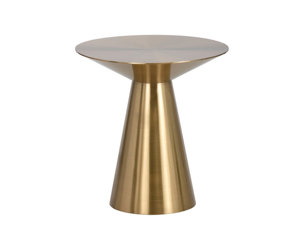 Sunpan Carmel End Table - Stunning Tapered Design for Contemporary Living Spaces, Perfect for Home or Office Yellow Gold