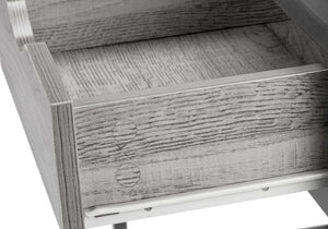 English Elm Computer 42" Home Office Desk with Storage Drawer, Grey Laminate Top, Black Metal Frame, Compact Modern B2710P219648