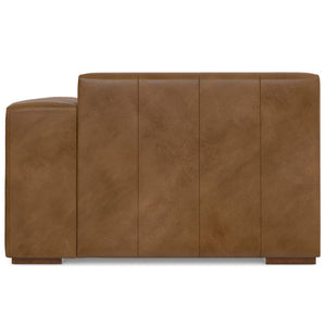 English Elm Rex Right Chaise Sofa Module - Premium Caramel Leather, Modern Design, Customizable Comfort & Style B136P199222-GIGA