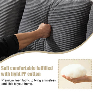 English Elm 99*69" Modular L-Shaped Sectional Sofa Set - Modern Minimalist Design, No Assembly, Versatile Comfort! W1829S00058