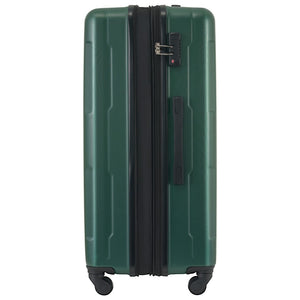 English Elm 2 Piece Abs Hard Shell Spinner Luggage Set with Tsa Lock Expandable Suitcases Green N732P198745F