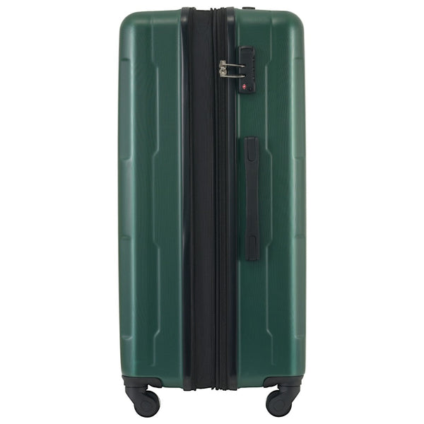 English Elm 2 Piece Abs Hard Shell Spinner Luggage Set with Tsa Lock Expandable Suitcases Green N732P198745F