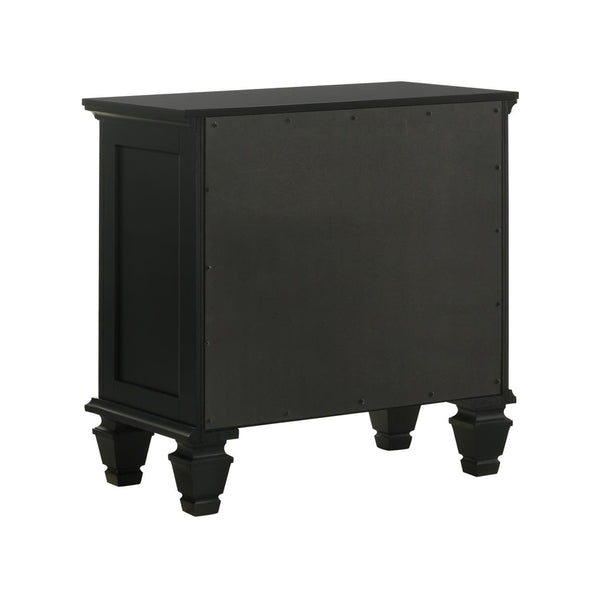 English Elm 3 Drawer Nightstand with Pull-Out Tray, Felt Lined Top, Solid Hardwood, Dovetail Drawers, Brushed Nickel Finish B016P254490