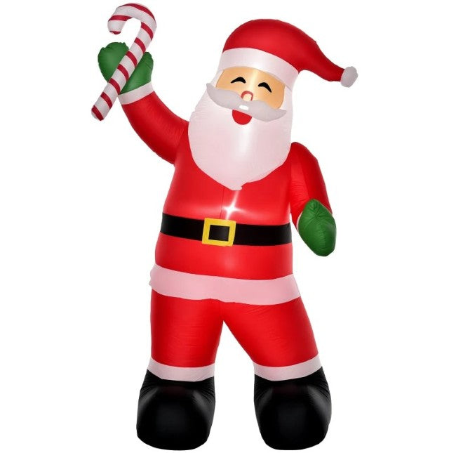 English Elm Outdoor 8 Foot Santa Claus Inflatable Yard Decor with Dual Led Warm White Glow T3971P416049