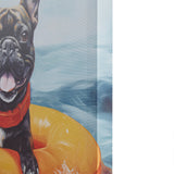 Madison Park Beach Dogs Casual Frenchie Canvas Wall Art ID95C-0056 Frenchie/Blue Multi