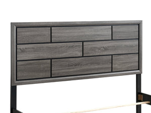 English Elm Glasgow Queen Bed In Sleek Gray Finish - Modern Design, Durable Construction, Perfect For Any Decor B078S00633