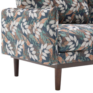 English Elm Modern Chenille Loveseat with Pocket Spring Cushions and Rubberwood Legs for Living Room Green N763P347228F